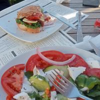 Vegan feta at Apollon in Corfu