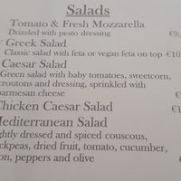 Salads at Apollon in Corfu