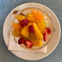 Fruit salad   at Bar Luce in Milan