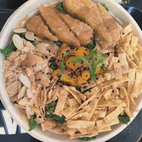 Crispy chicky salad at Beatnic - Williamsburg in Brooklyn