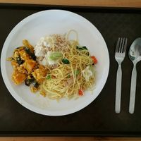 2 dishes + rice (฿40) at Vegetarian Food Ratsamitham Foundation in Chiang Mai