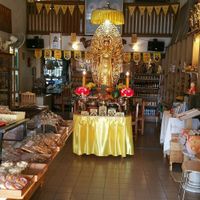 inside alter at Vegetarian Food Ratsamitham Foundation in Chiang Mai