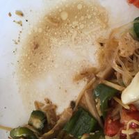 Pool of oil unfortch  at Vegetarian Food Ratsamitham Foundation in Chiang Mai