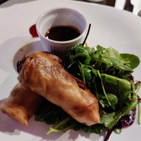 Vegan spring rolls at Lime in Galway