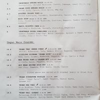 Vegan Menu at Lime in Galway