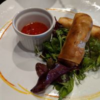 Vegan spring rolls at Lime in Galway