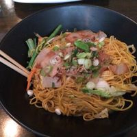 Vegan noodles with vegetables at Lime in Galway