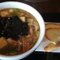 Vegan miso soup at Lime in Galway
