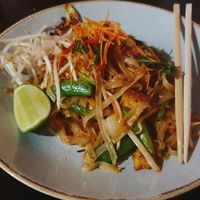Vegan pad Thai at Lime in Galway