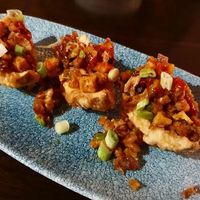 Crispy potato skins vegan starter! There were amazing 💚🍃 at Lime in Galway