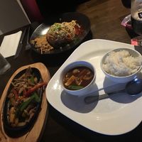 vegan "duck“ and vegan nasi goreng at Lime in Galway