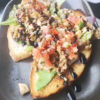 Mushroom bruschetta at Lime in Galway