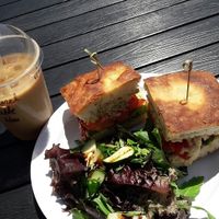 veggie sandwich at Honey Cup Coffee and Kitchen in Oxnard