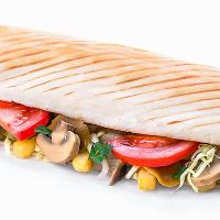 pocket with veggies and mushrooms at Star Kebab in Chisinau