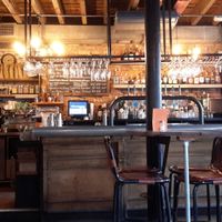 Bar downstairs at Trof NQ in Manchester