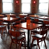 Seating upstairs (Bourbon Bar) at Trof NQ in Manchester
