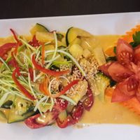 Gaeng Massamam with vegetables at Thai Royal in Neuss