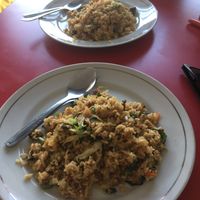 2 dishes of rice. Very good. 25K each plate. at Alay Vegetarian in Singaraja