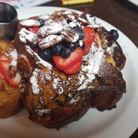 Vegan grande bouche at Moose Coffee in Manchester