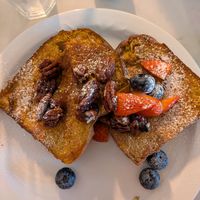 Second visit and this time the toast had walnuts as a tasty addition 😋 at Moose Coffee in Manchester