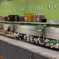 Salad bar at The Salad Station in Hammond