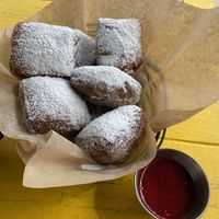I love the French quarter beignets so muchh  at The Wild Chive in Long Beach
