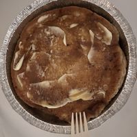 2 huge pancakes to go for next morning in my hotel room 😋 it was enough for the whole day  at The Wild Chive in Long Beach