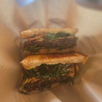 Mushroom melt. Amazing at The Wild Chive in Long Beach