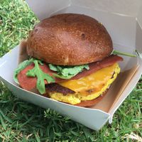 Breakfast burger  at The Wild Chive in Long Beach