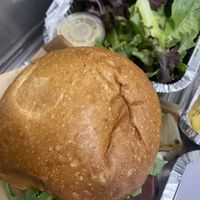 Shroom burger  at The Wild Chive in Long Beach