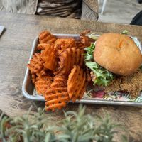Oyster mushroom Po Boy (this was our favorite)  at Branch Out in Paducah