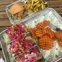 Oyster Po Boy and Hearts of Palm Fish tacos  at Branch Out in Paducah