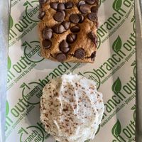 Chocolate chip blondie and a gingerbread cookie  at Branch Out in Paducah