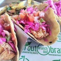Hearts of Palm Fish Tacos at Branch Out in Paducah