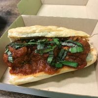 veggie meatball sandwich at Branch Out in Paducah
