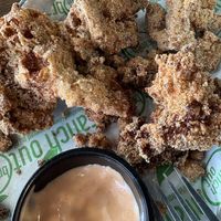 Lightly fried oyster mushrooms  at Branch Out in Paducah