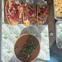 Hearts of Palm fish tacos and seasonal pumpkin chili  at Branch Out in Paducah