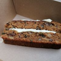 Carrot cake 😊 at Crowes in Cardigan