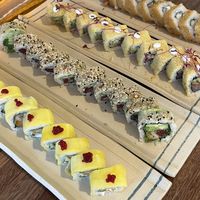 We ordered way too much sushi   at Helecho in Medellin