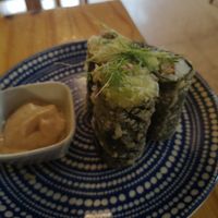 Sushi sticks with Avocado and Seitan at Helecho in Medellin