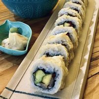 Tempura roll  at Helecho in Medellin