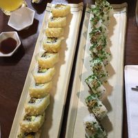 Tempura roll and Flama roll  at Helecho in Medellin