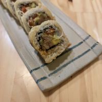 Tempura Roll at Helecho in Medellin