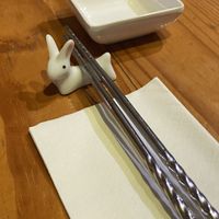 Cute chopsticks holder  at Helecho in Medellin