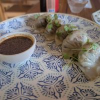 Delicious gyoza at Helecho in Medellin