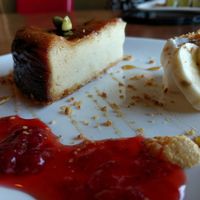 tofu cheesecake, not part of the lunch menu at Nyabinghi in Ikoma