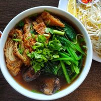"Shrimp" noodle soup at Bo De Tam Nha Hang Chay in Cabramatta