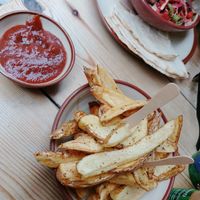 Top chips at The Chickpea in Crete