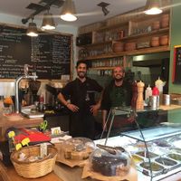 Nice people at Chickpea! at The Chickpea in Crete