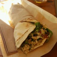 pita falafel at The Chickpea in Crete